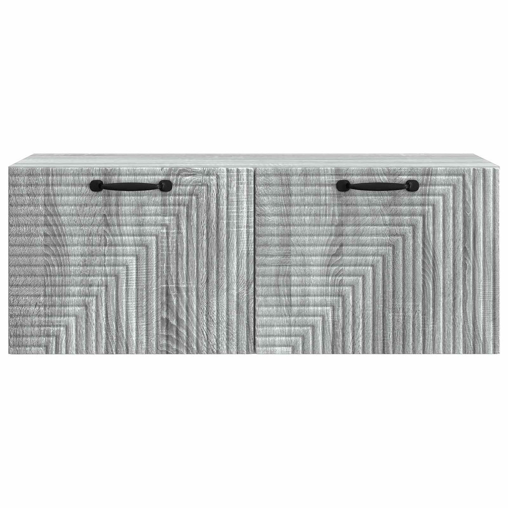 vidaXL Szafka RTV montowana na ścianie Szary Sonoma 78,5 x 31 x 30 cm