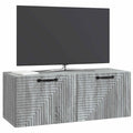 vidaXL Szafka RTV montowana na ścianie Szary Sonoma 78,5 x 31 x 30 cm