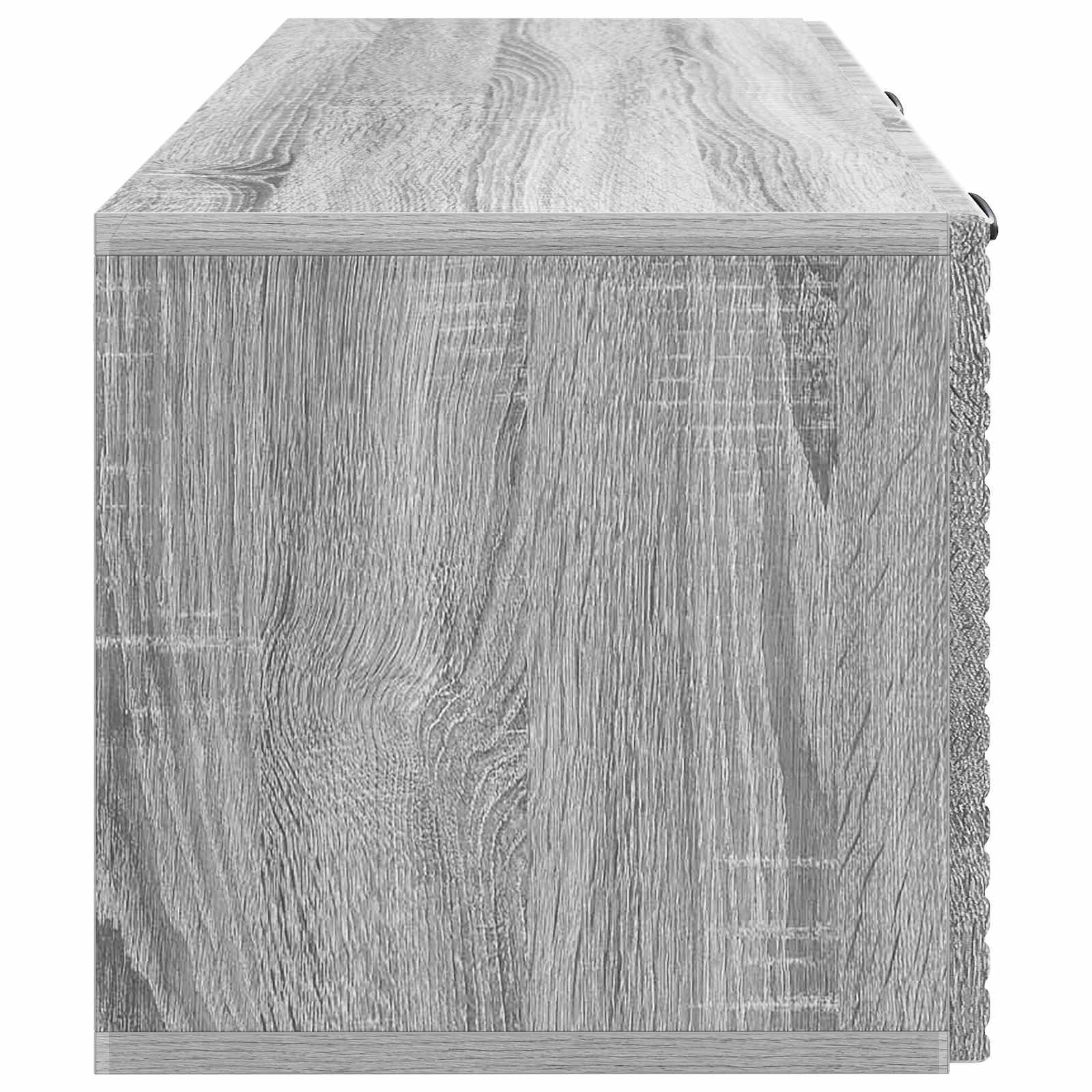 vidaXL Szafka RTV montowana na ścianie Szary Sonoma 78,5 x 31 x 30 cm