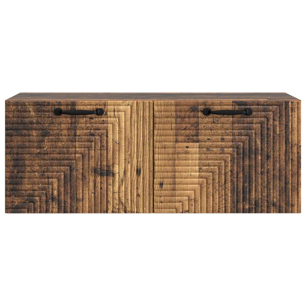 vidaXL Szafka RTV montowana na ścianie Stare drewno 78,5 x 31 x 30 cm