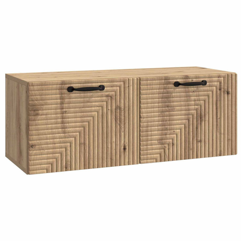 vidaXL Szafka RTV montowana na ścianie Dąb artisan 78,5 x 31 x 30 cm