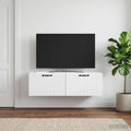 vidaXL Szafka RTV montowana na ścianie Biały 98 x 31 x 30 cm