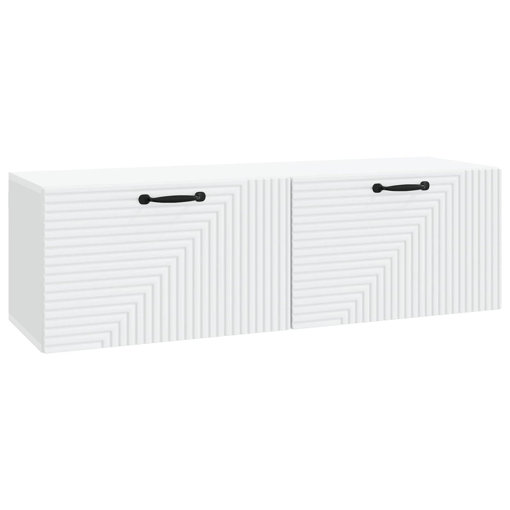 vidaXL Szafka RTV montowana na ścianie Biały 98 x 31 x 30 cm