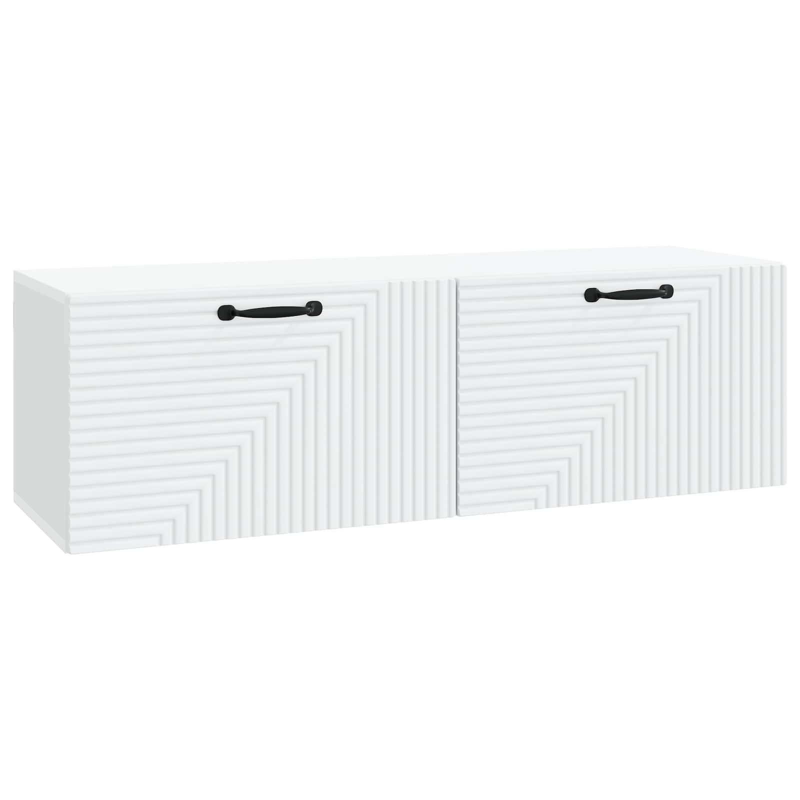 vidaXL Szafka RTV montowana na ścianie Biały 98 x 31 x 30 cm