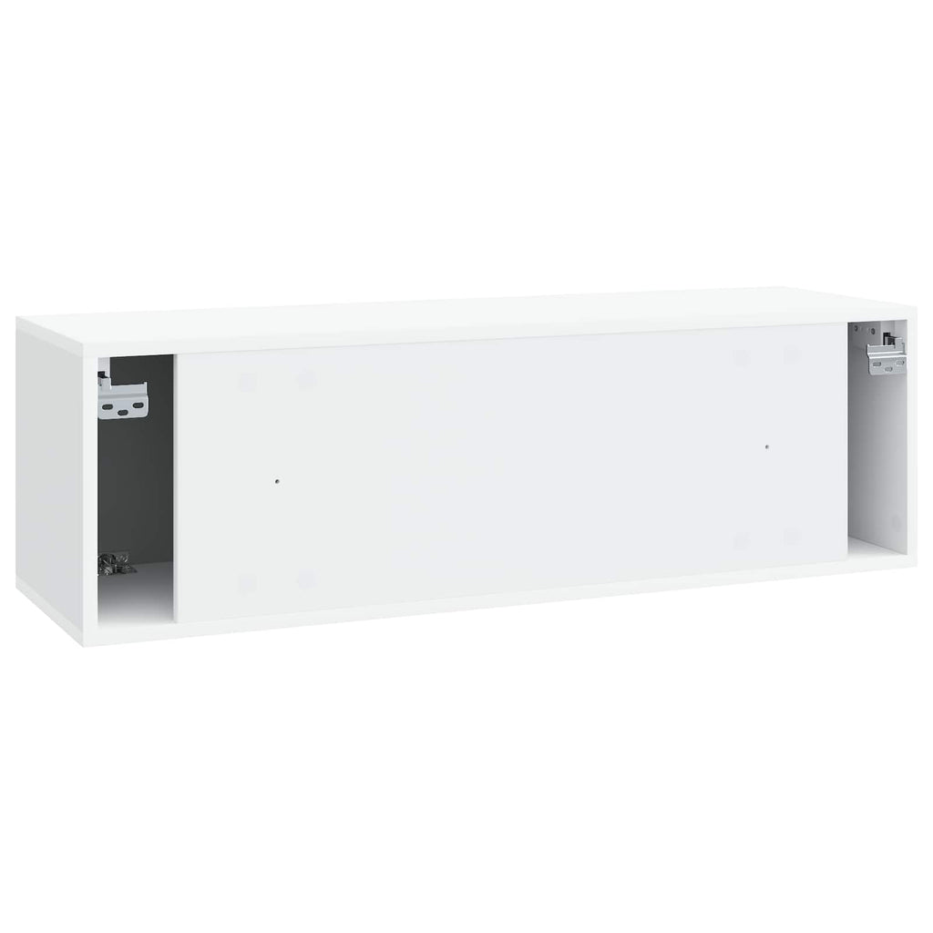 vidaXL Szafka RTV montowana na ścianie Biały 98 x 31 x 30 cm