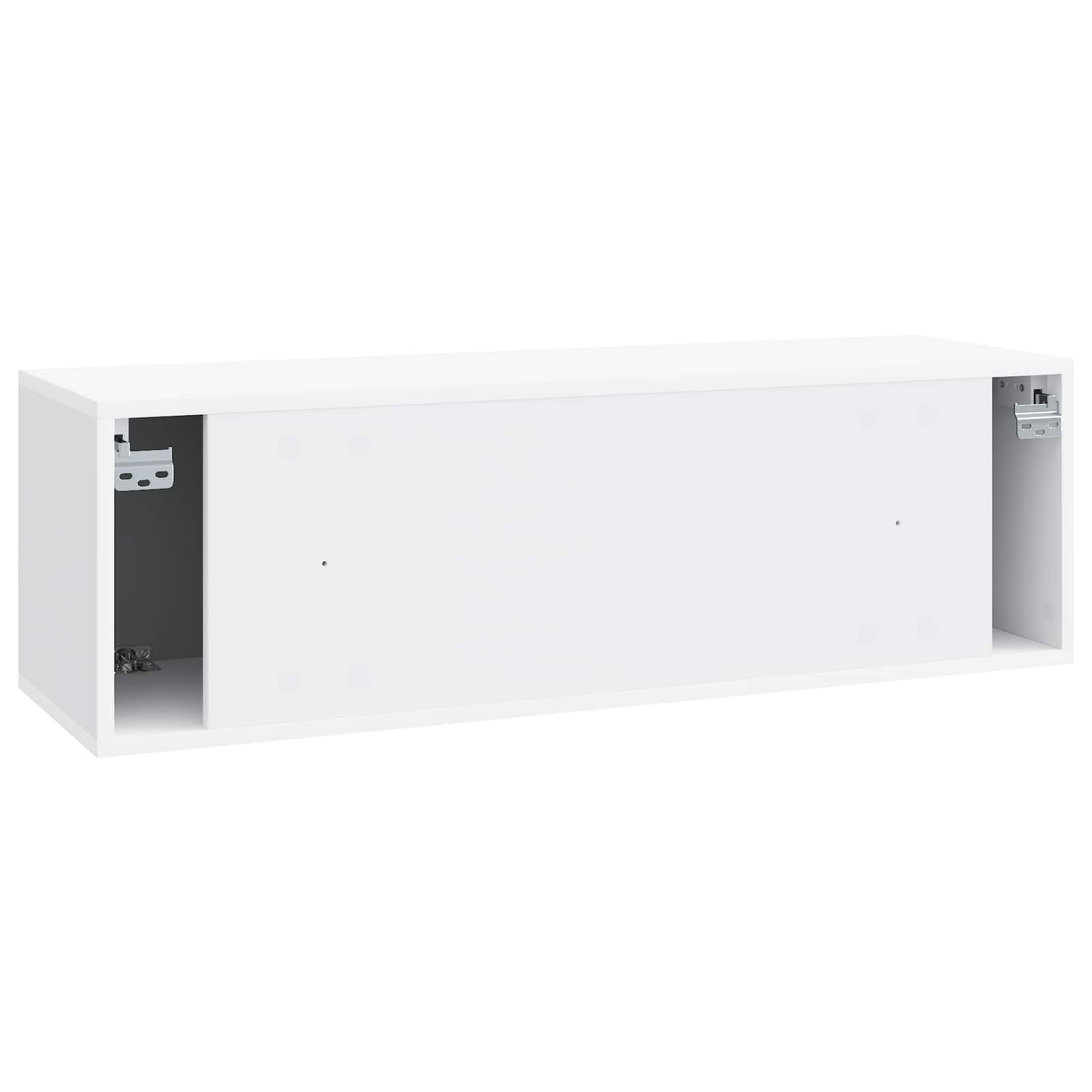 vidaXL Szafka RTV montowana na ścianie Biały 98 x 31 x 30 cm