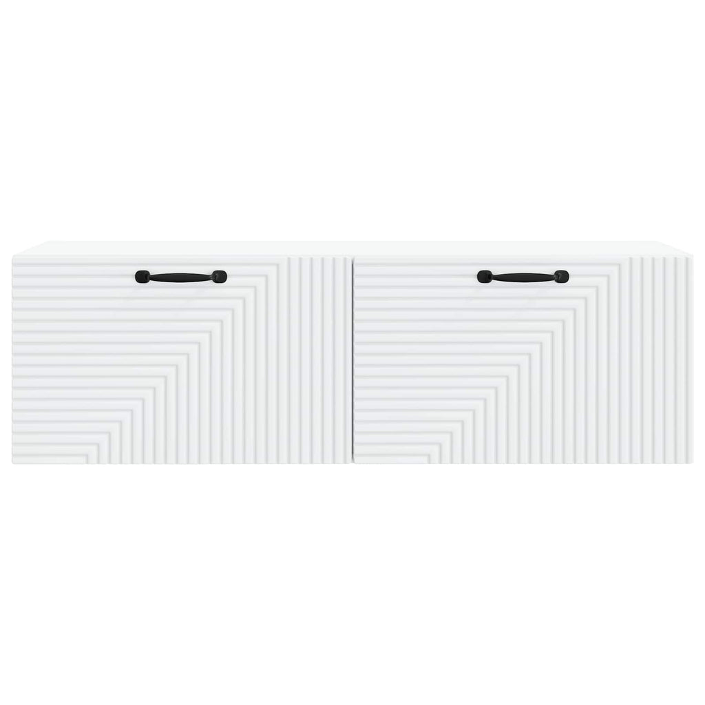 vidaXL Szafka RTV montowana na ścianie Biały 98 x 31 x 30 cm