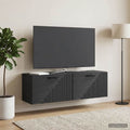 vidaXL Szafka RTV montowana na ścianie Czarny 98 x 31 x 30 cm