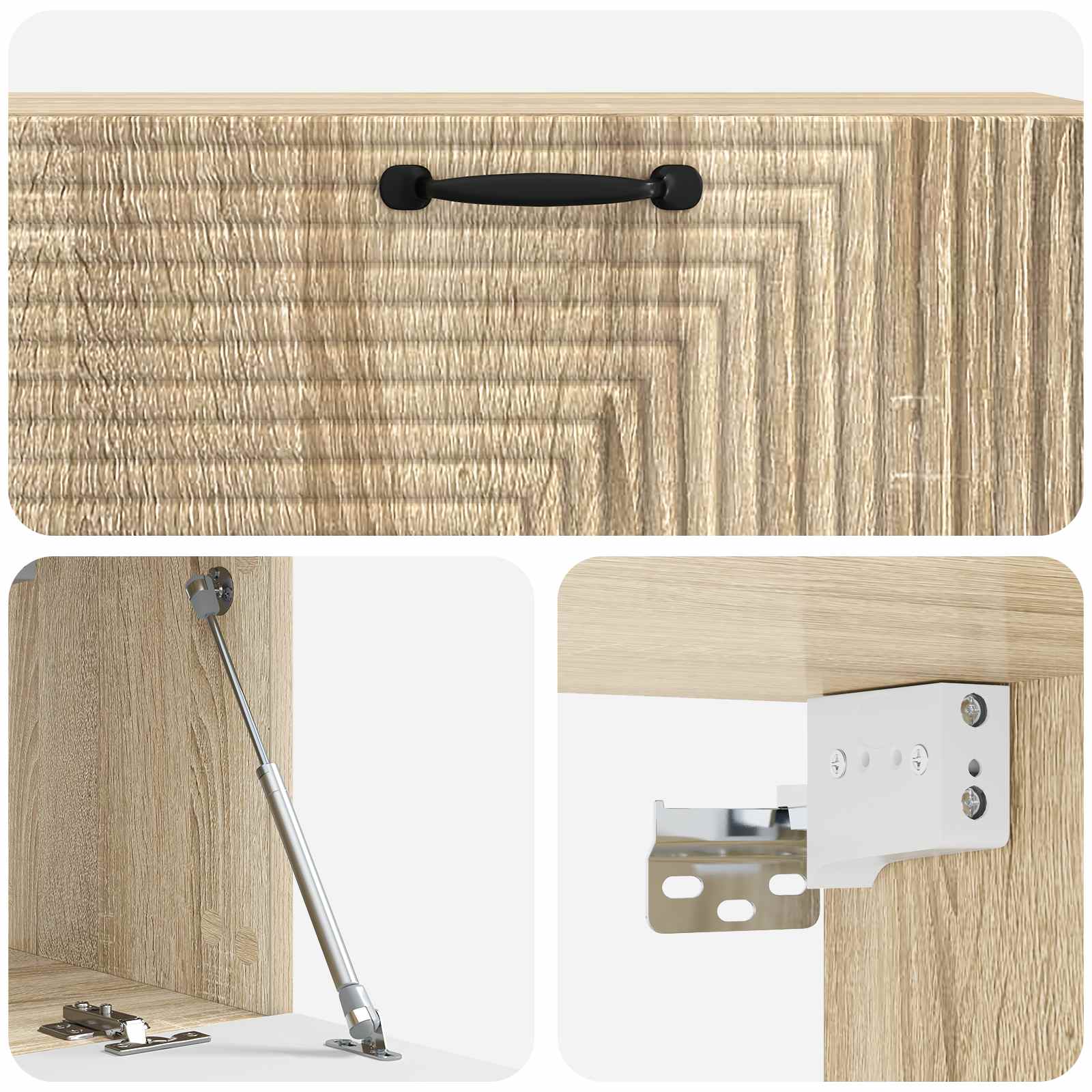 vidaXL Szafka RTV montowana na ścianie dąb Sonoma 98 x 31 x 30 cm