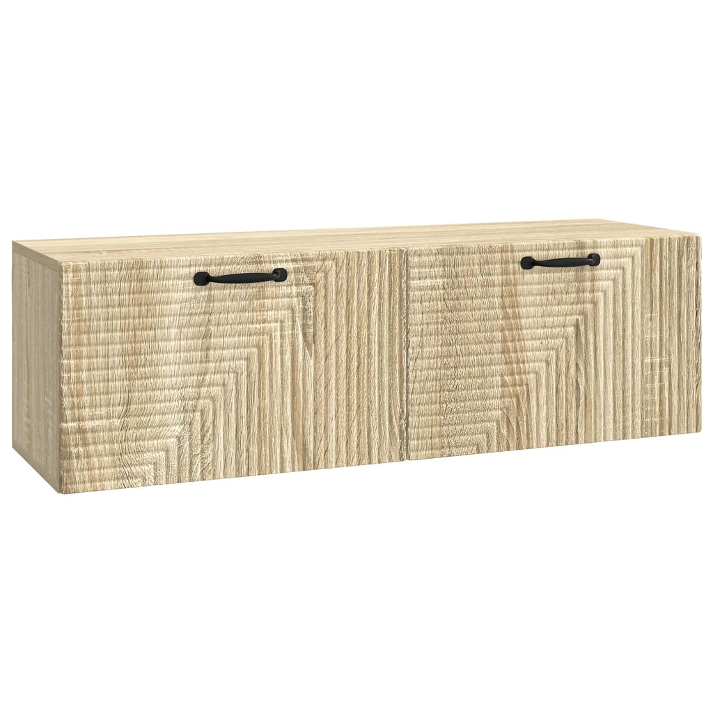 vidaXL Szafka RTV montowana na ścianie dąb Sonoma 98 x 31 x 30 cm