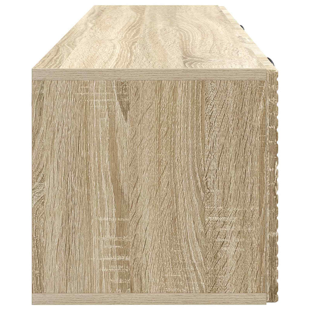 vidaXL Szafka RTV montowana na ścianie dąb Sonoma 98 x 31 x 30 cm