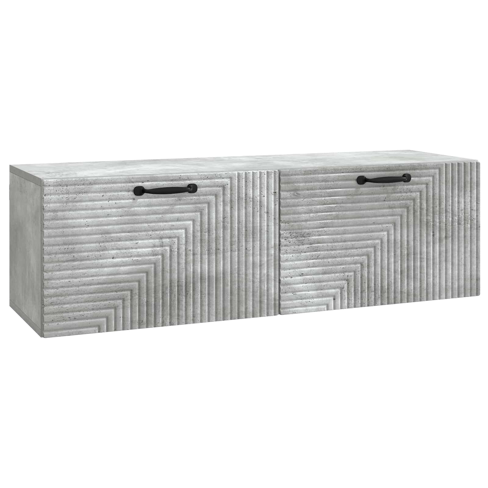 vidaXL Szafka RTV montowana na ścianie Betonowy szary 98 x 31 x 30 cm