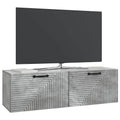 vidaXL Szafka RTV montowana na ścianie Betonowy szary 98 x 31 x 30 cm