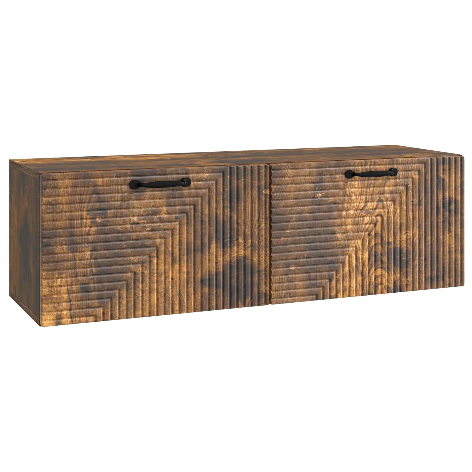 vidaXL Szafka RTV montowana na ścianie Dąb wędzony 98 x 31 x 30 cm