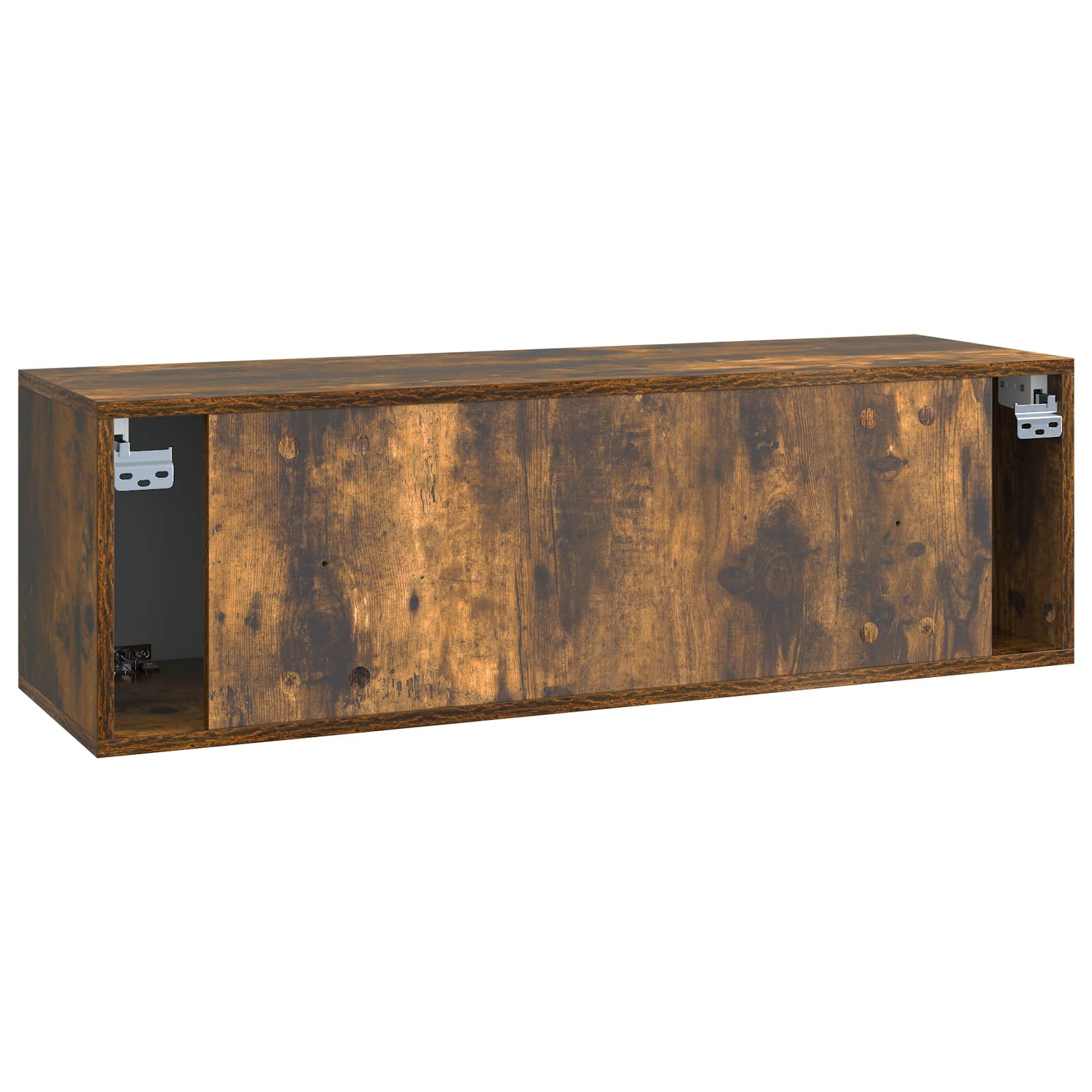 vidaXL Szafka RTV montowana na ścianie Dąb wędzony 98 x 31 x 30 cm