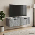 vidaXL Szafka RTV montowana na ścianie Szary Sonoma 98 x 31 x 30 cm