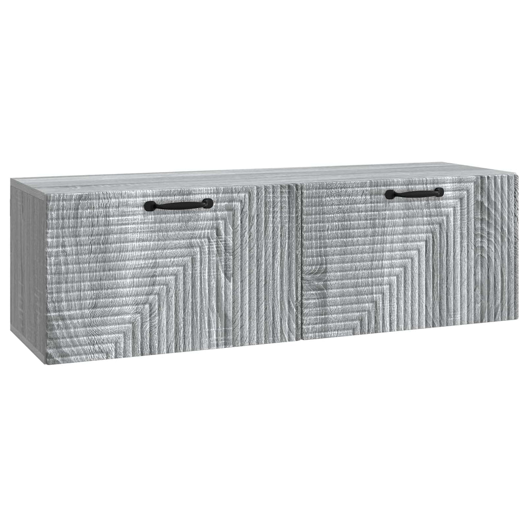 vidaXL Szafka RTV montowana na ścianie Szary Sonoma 98 x 31 x 30 cm