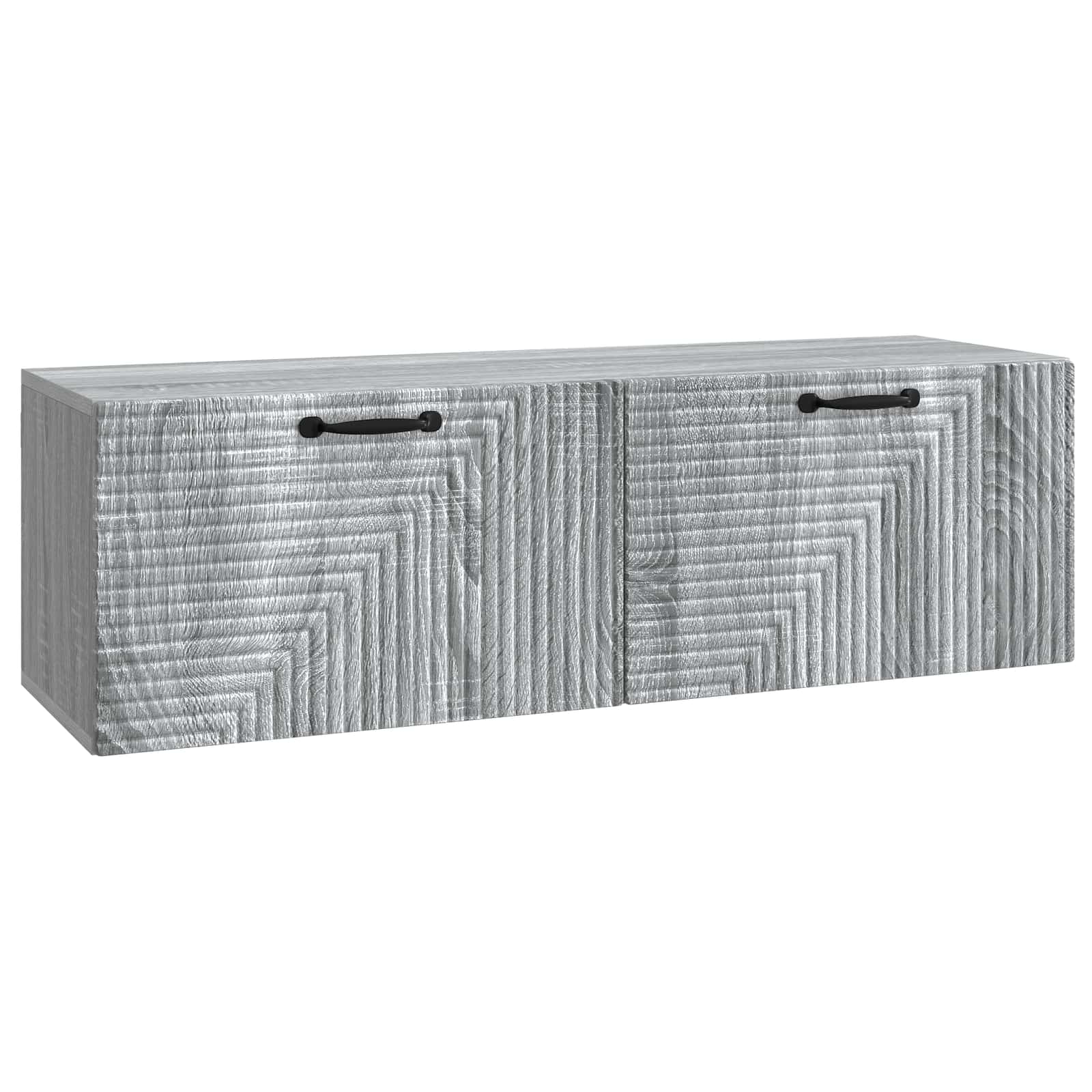 vidaXL Szafka RTV montowana na ścianie Szary Sonoma 98 x 31 x 30 cm
