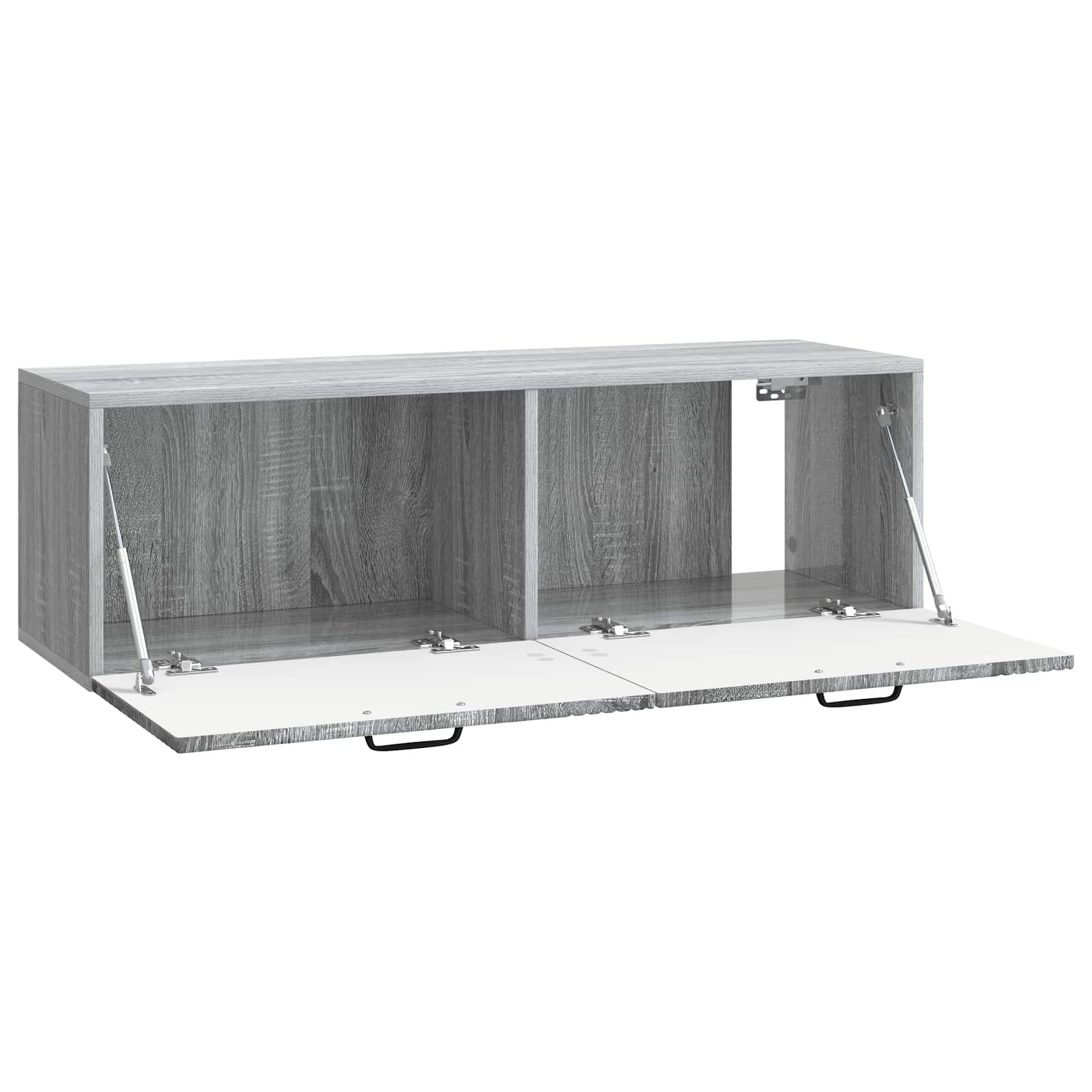 vidaXL Szafka RTV montowana na ścianie Szary Sonoma 98 x 31 x 30 cm