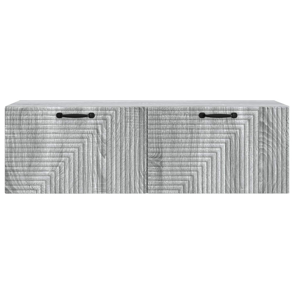 vidaXL Szafka RTV montowana na ścianie Szary Sonoma 98 x 31 x 30 cm