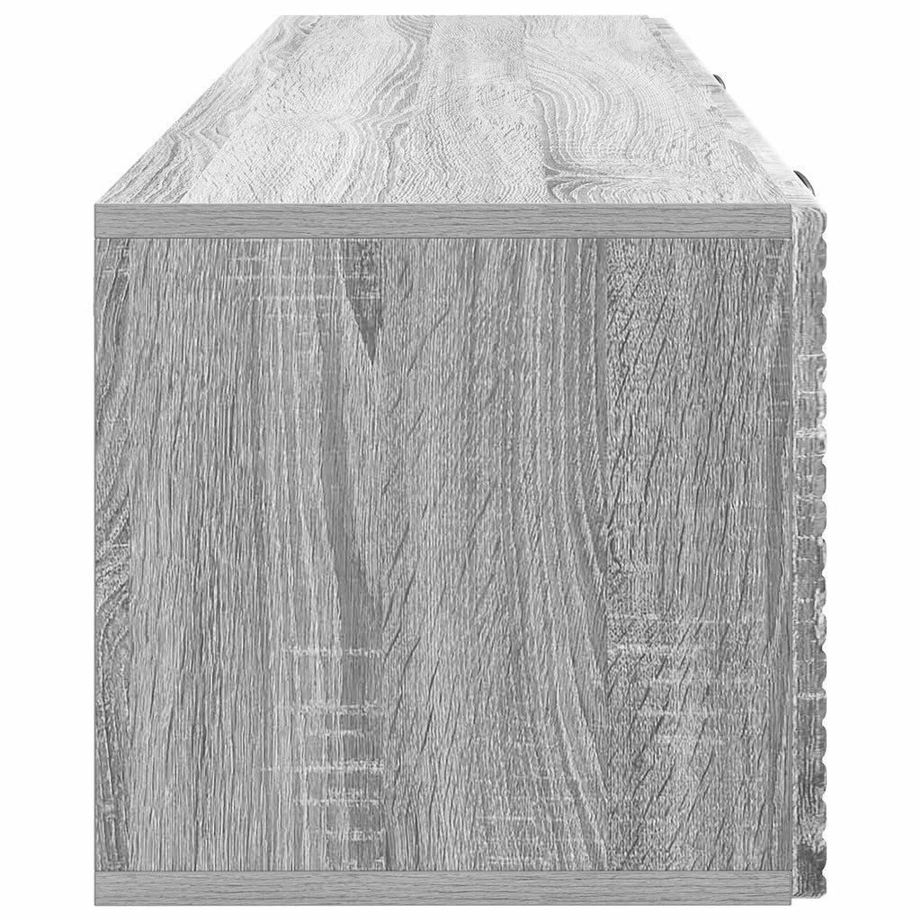 vidaXL Szafka RTV montowana na ścianie Szary Sonoma 98 x 31 x 30 cm