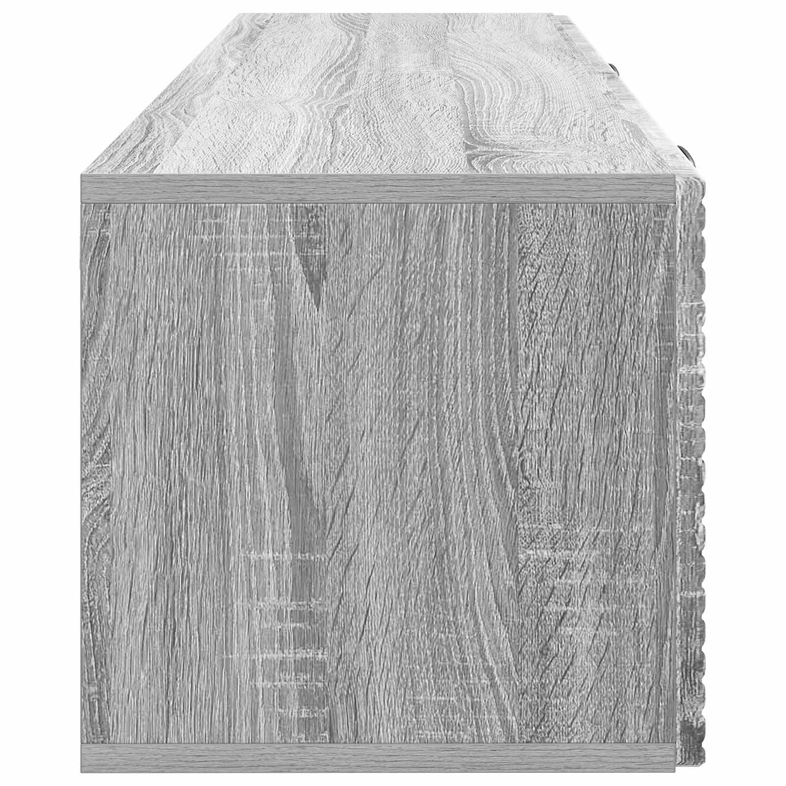 vidaXL Szafka RTV montowana na ścianie Szary Sonoma 98 x 31 x 30 cm
