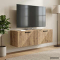 vidaXL Szafka RTV montowana na ścianie 98 x 31 x 30 cm Dąb artisan