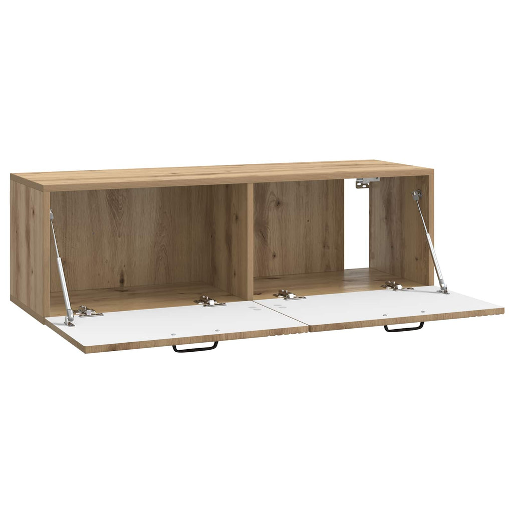vidaXL Szafka RTV montowana na ścianie Dąb artisan 98 x 31 x 30 cm