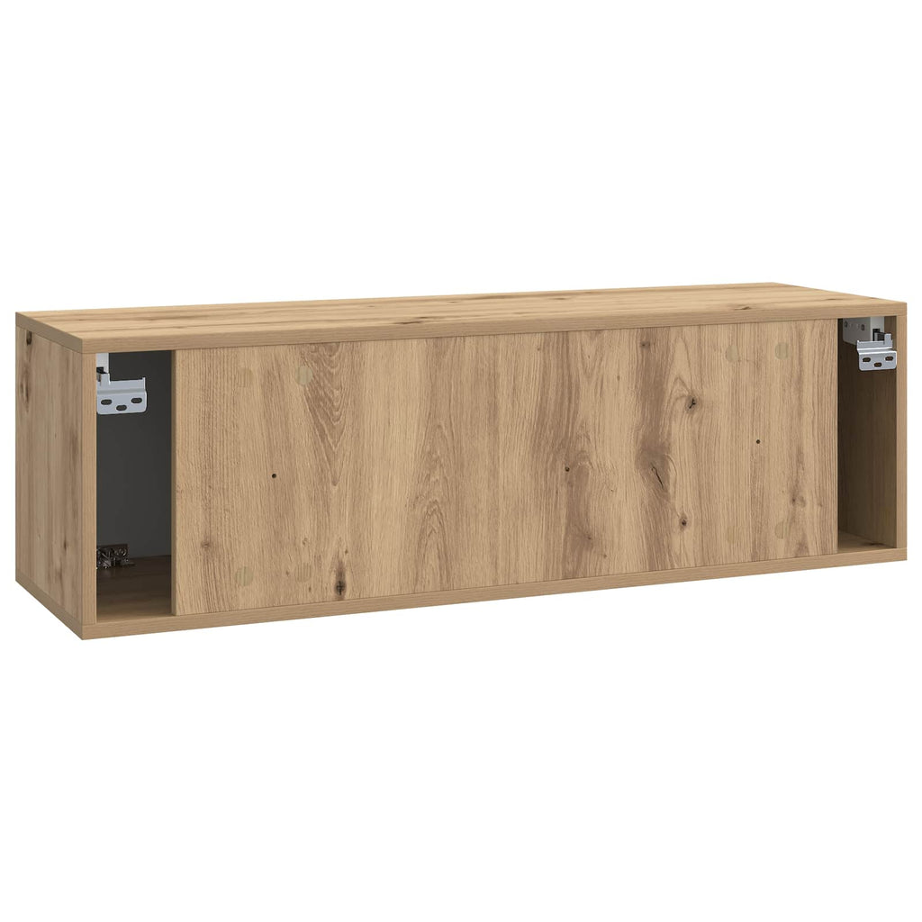 vidaXL Szafka RTV montowana na ścianie Dąb artisan 98 x 31 x 30 cm