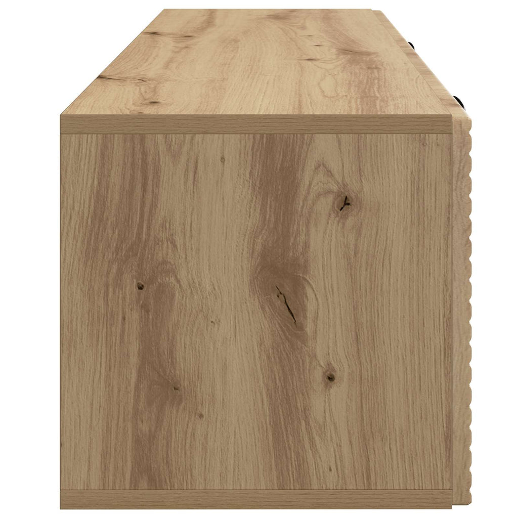 vidaXL Szafka RTV montowana na ścianie Dąb artisan 98 x 31 x 30 cm