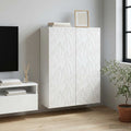 vidaXL Szafka ścienna Biały 66 x 34,5 x 90 cm Drewno inżynieryjne