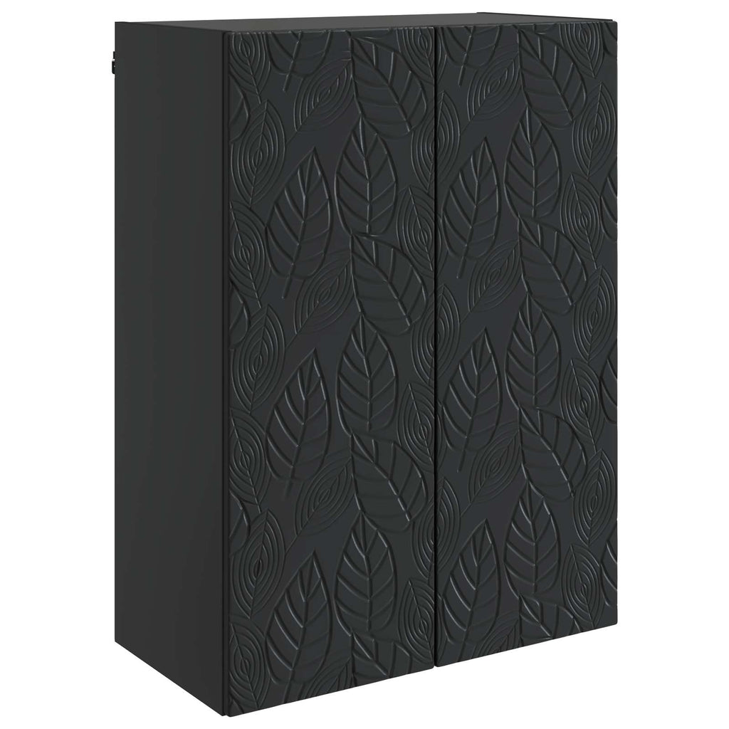 vidaXL Szafka ścienna Czarny 66 x 34,5 x 90 cm Drewno inżynieryjne