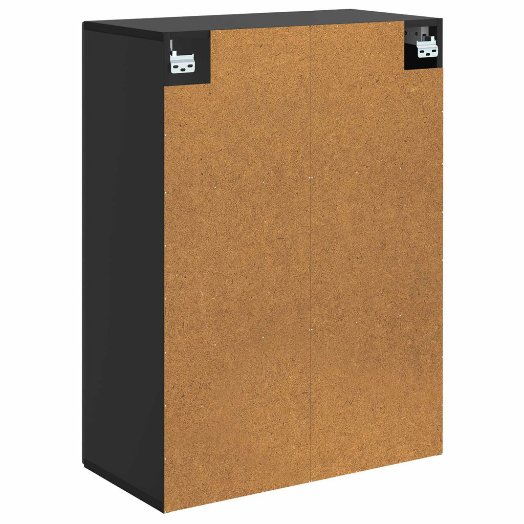 vidaXL Szafka ścienna Czarny 66 x 34,5 x 90 cm Drewno inżynieryjne