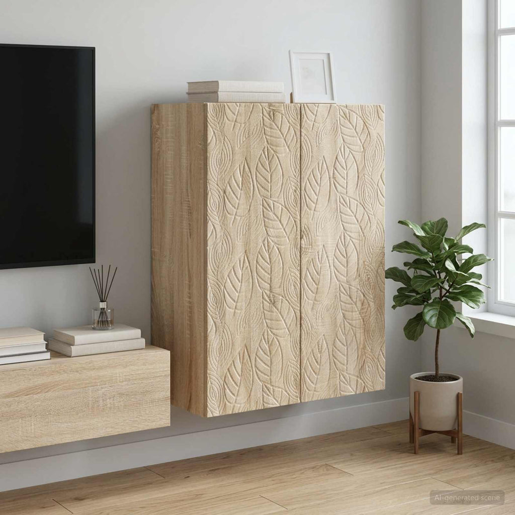 vidaXL Szafka ścienna 66 x 34,5 x 90 cm Drewno inżynieryjne dąb Sonoma