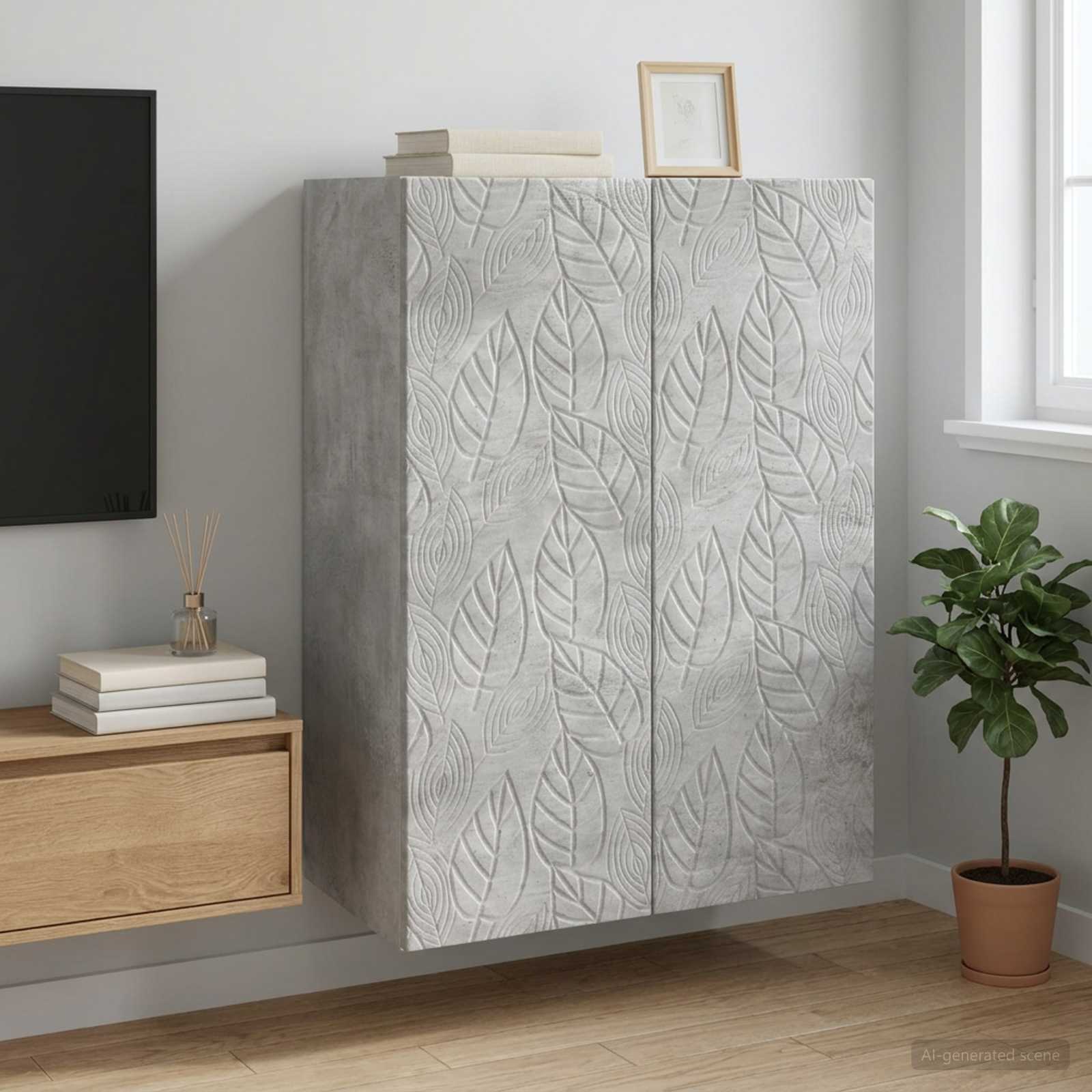 vidaXL Szafka ścienna 66 x 34,5 x 90 cm Drewno inżynieryjne
