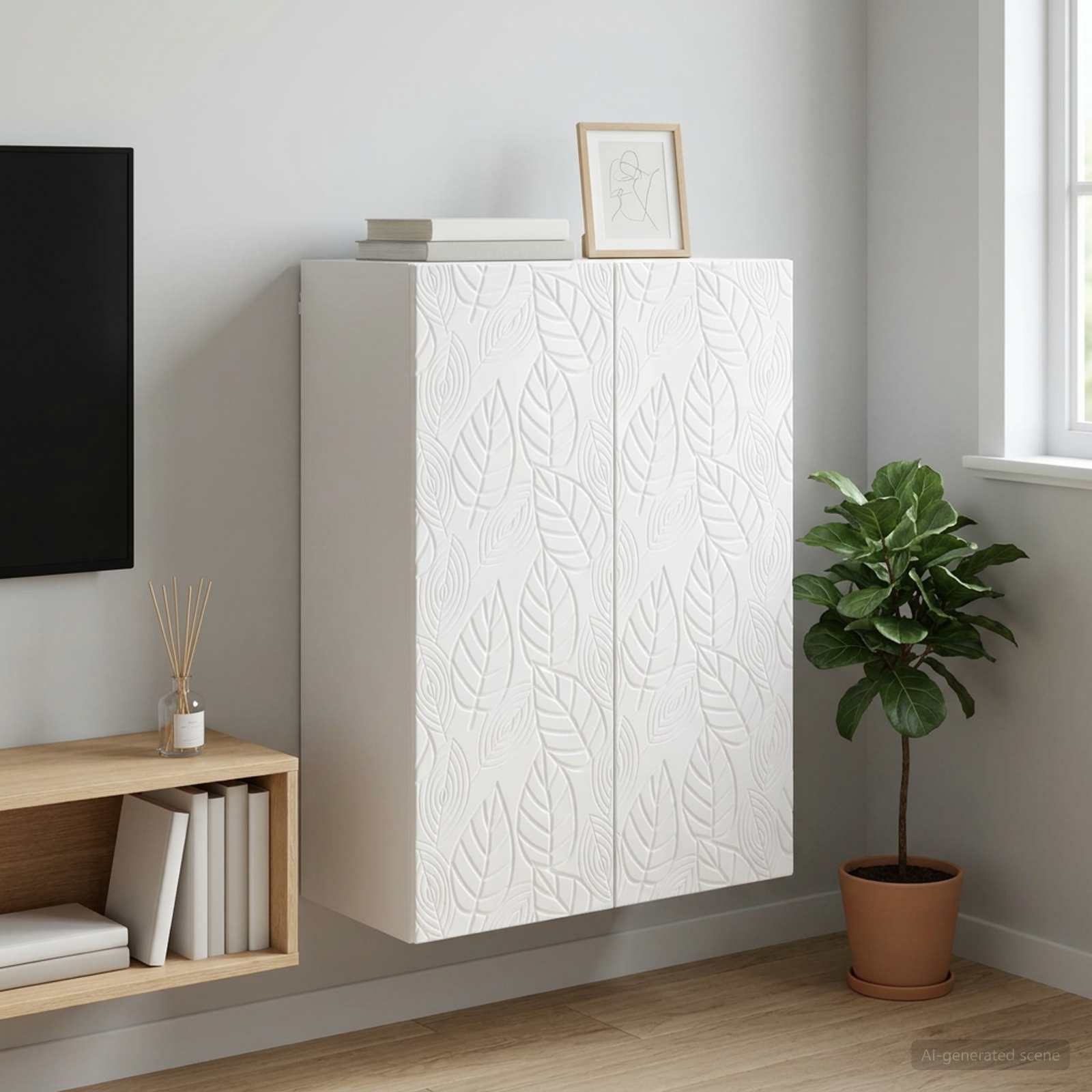 vidaXL Szafka ścienna 66 x 34,5 x 90 cm Drewno inżynieryjne