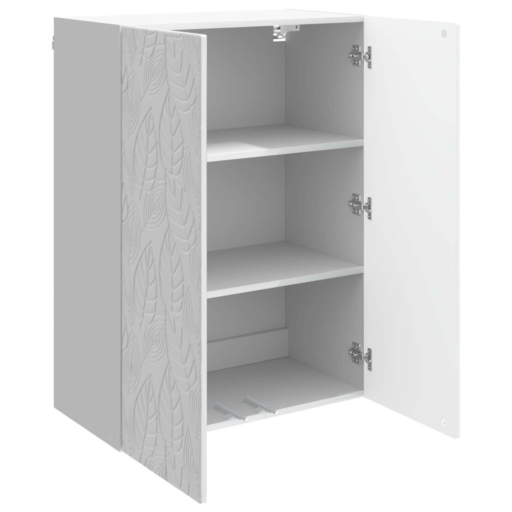 vidaXL Szafka ścienna Biały wysoki połysk 66 x 34,5 x 90 cm