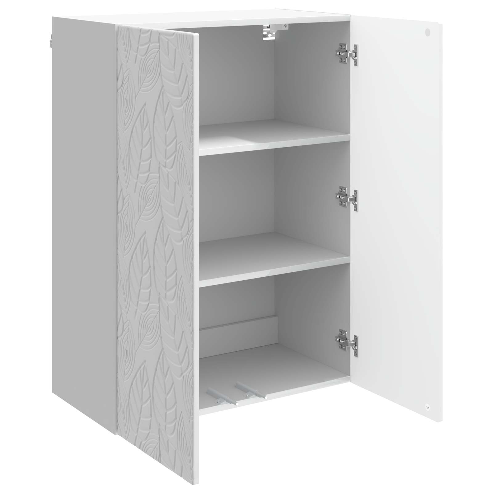 vidaXL Szafka ścienna Biały wysoki połysk 66 x 34,5 x 90 cm