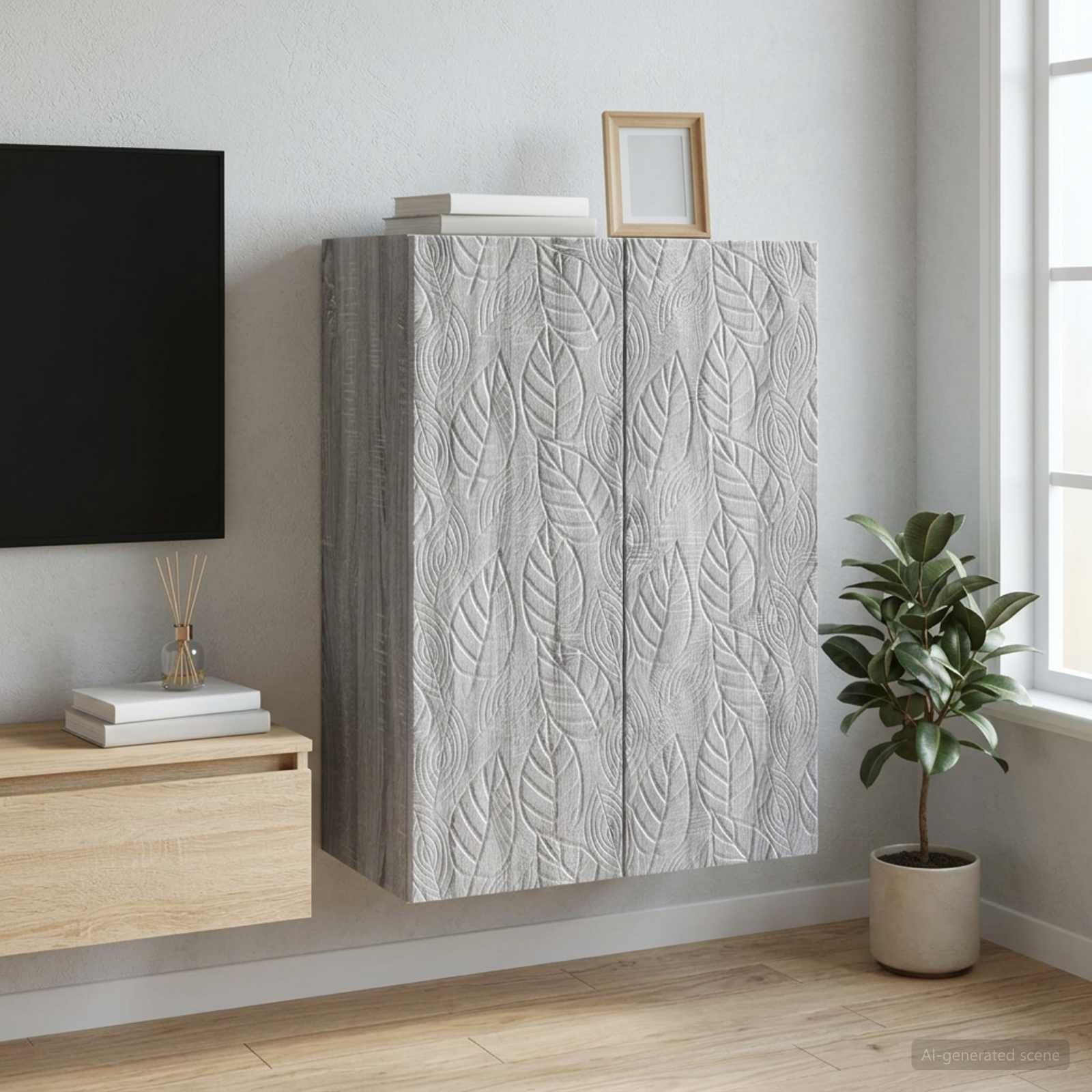 vidaXL Szafka ścienna 66 x 34,5 x 90 cm Drewno inżynieryjne