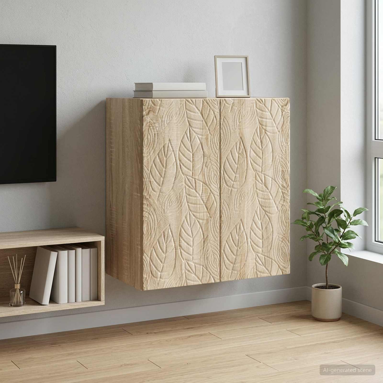 vidaXL Szafka ścienna 59 x 31 x 60 cm Drewno inżynieryjne dąb Sonoma