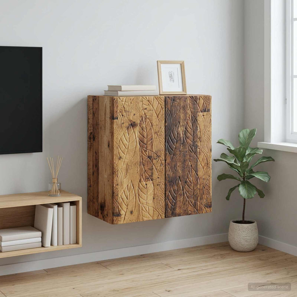 vidaXL Szafka ścienna 59 x 31 x 60 cm Drewno inżynieryjne Stare drewno