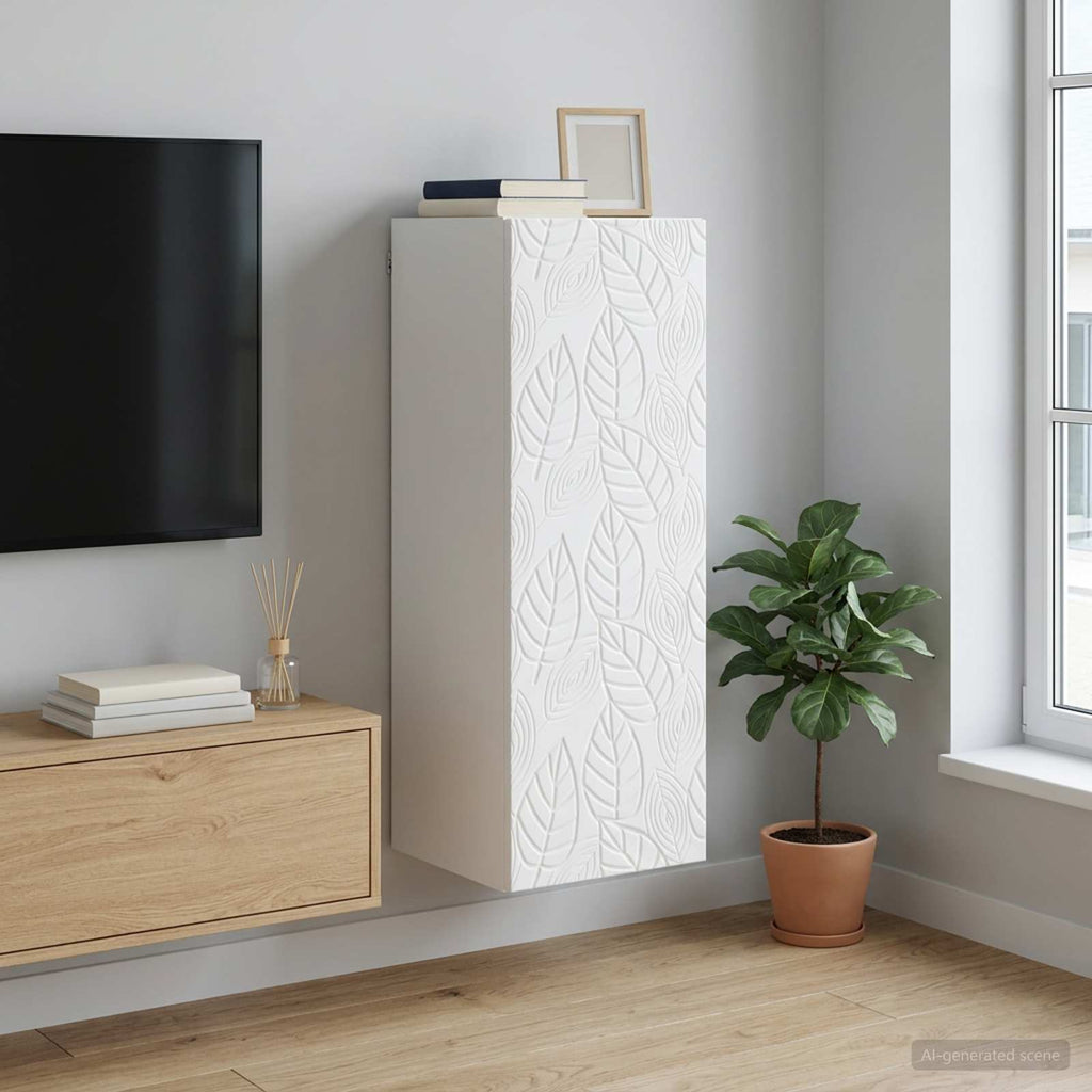 vidaXL Szafka ścienna Biały 33 x 34,5 x 90 cm Drewno inżynieryjne