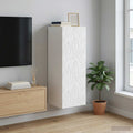 vidaXL Szafka ścienna Biały 33 x 34,5 x 90 cm Drewno inżynieryjne