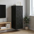 vidaXL Szafka ścienna 33 x 34,5 x 90 cm Drewno inżynieryjne Czarny
