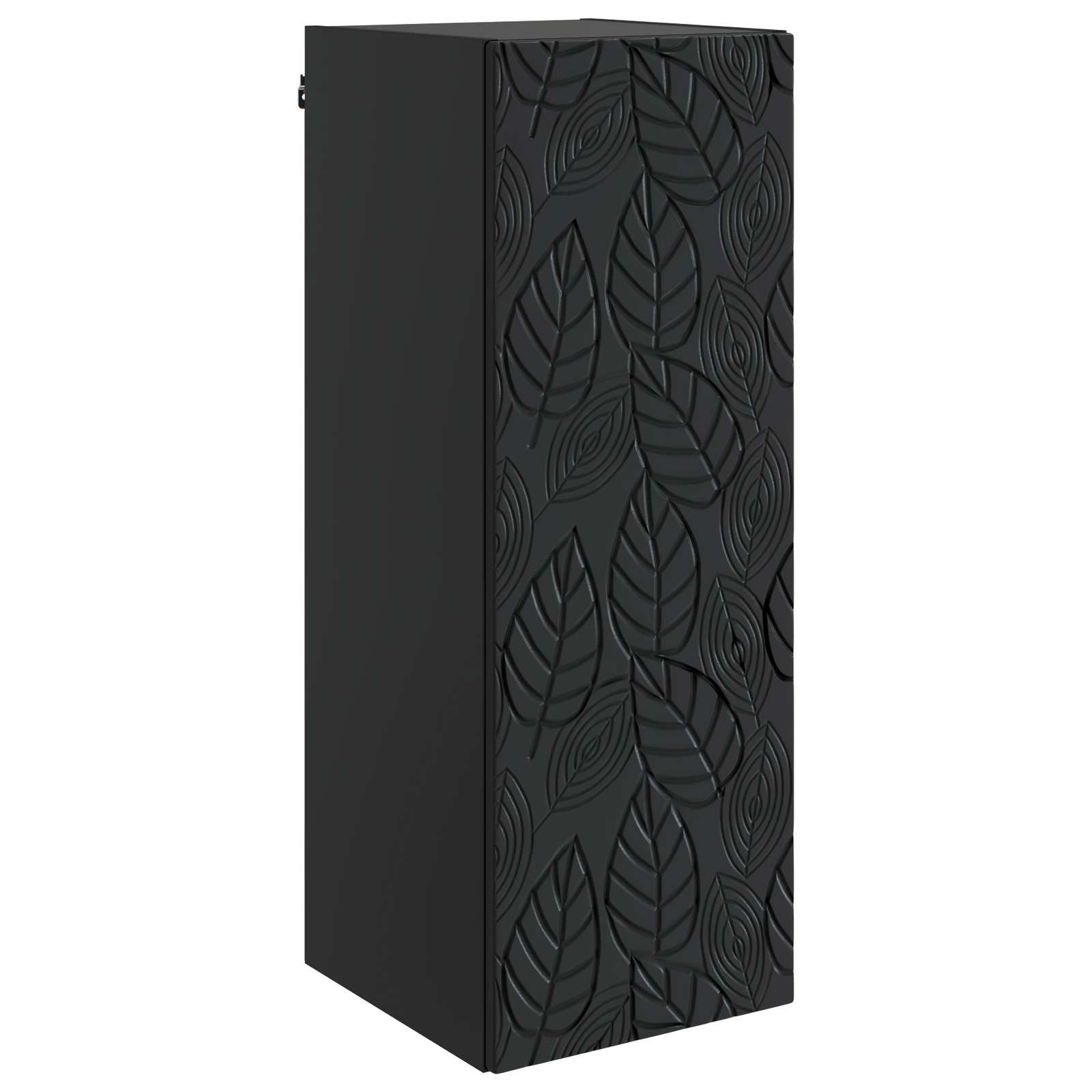 vidaXL Szafka ścienna Czarny 33 x 34,5 x 90 cm Drewno inżynieryjne