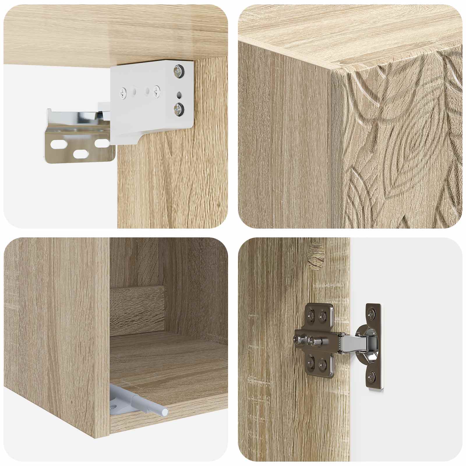 vidaXL Szafka ścienna dąb Sonoma 33 x 34,5 x 90 cm Drewno inżynieryjne