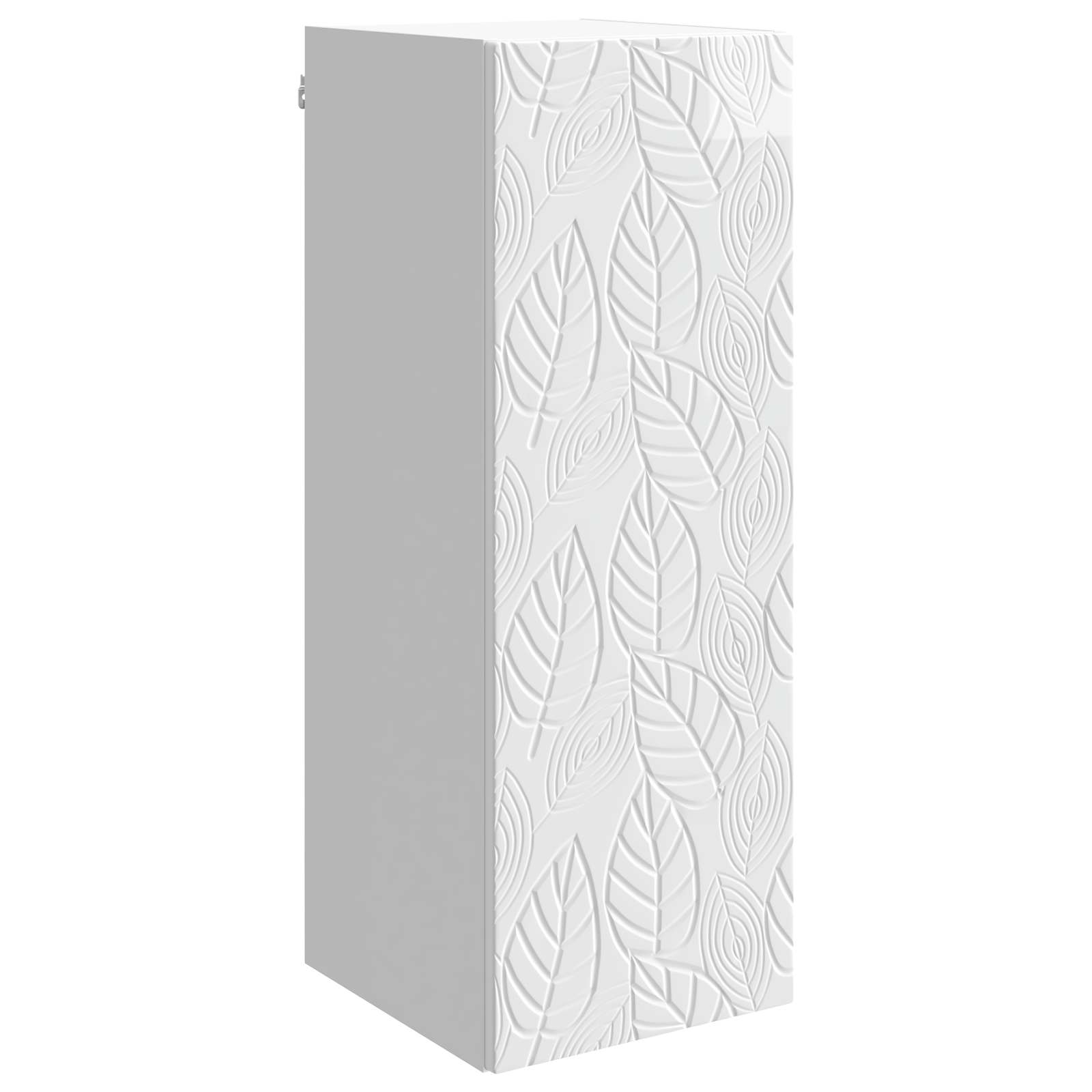 vidaXL Szafka ścienna Biały wysoki połysk 33 x 34,5 x 90 cm