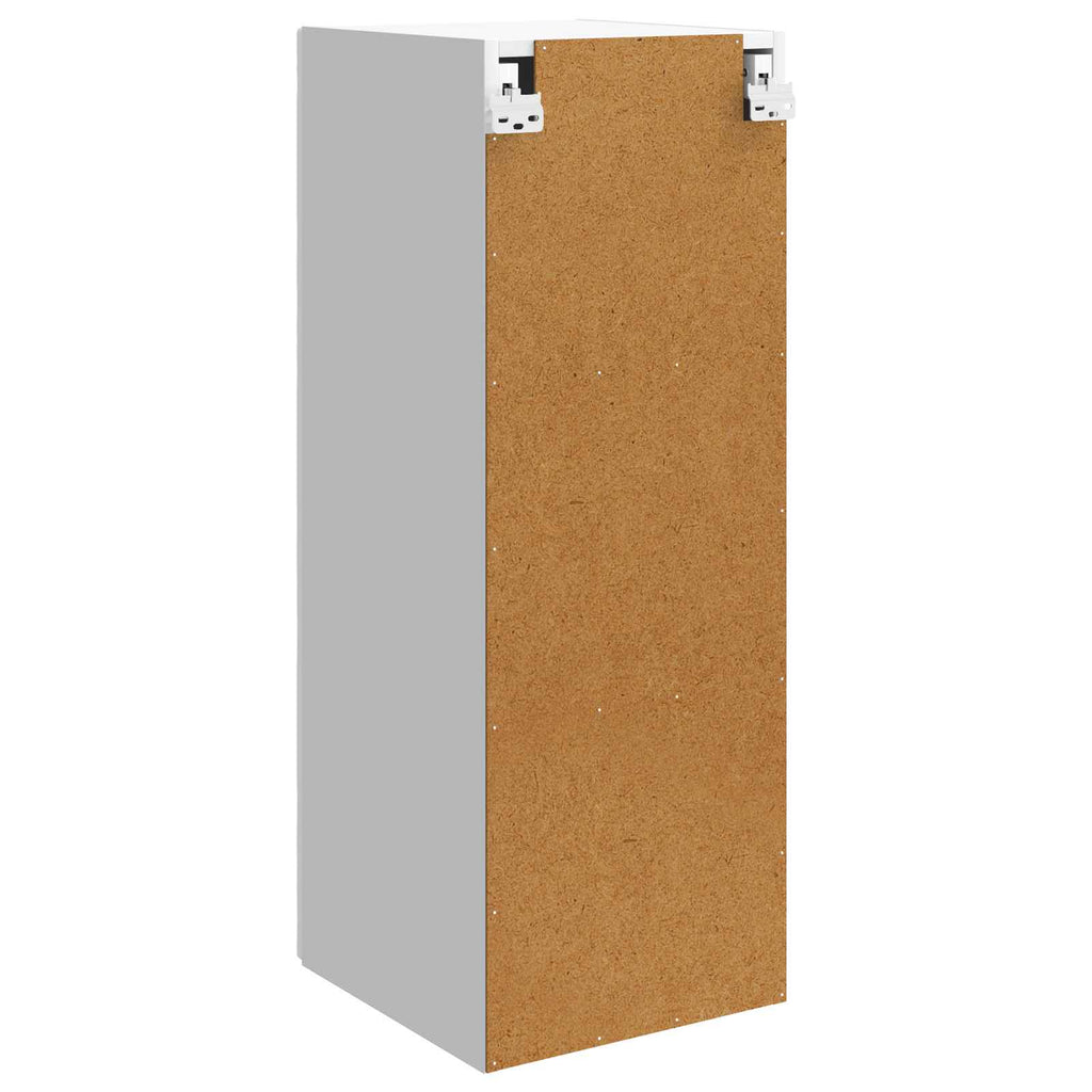 vidaXL Szafka ścienna Biały wysoki połysk 33 x 34,5 x 90 cm