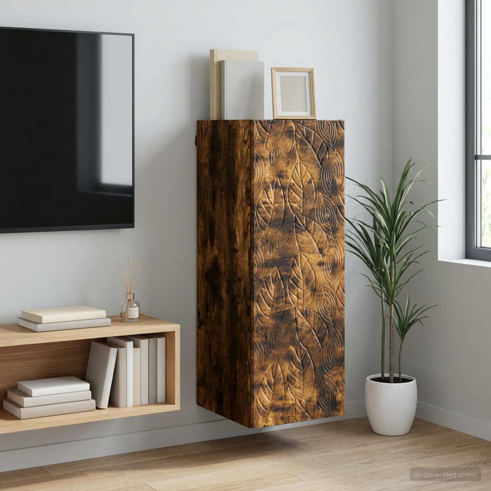 vidaXL Szafka ścienna 33 x 34,5 x 90 cm Drewno inżynieryjne