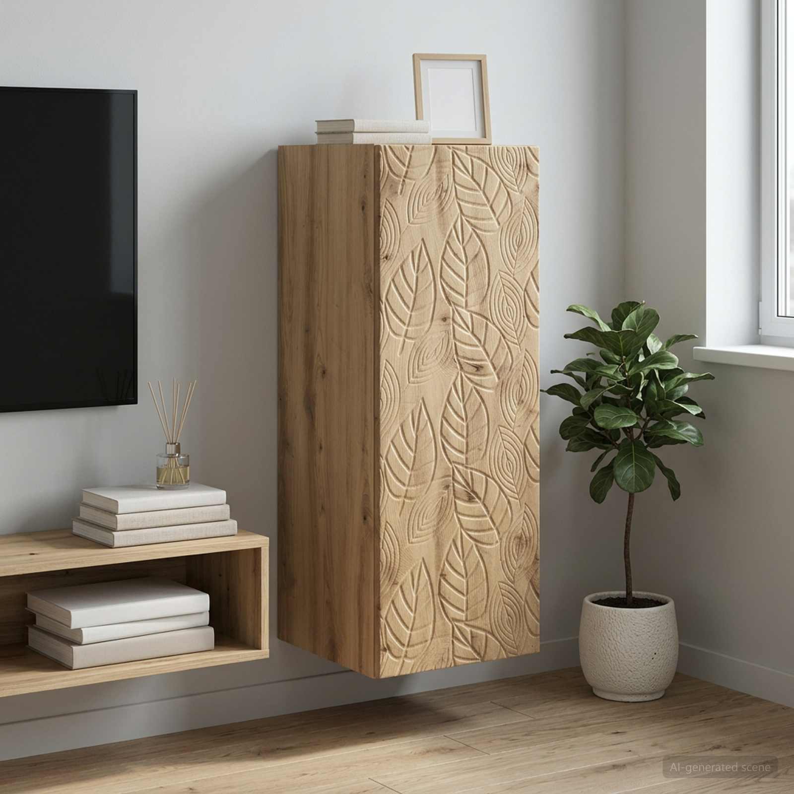 vidaXL Szafka ścienna 33 x 34,5 x 90 cm Drewno inżynieryjne